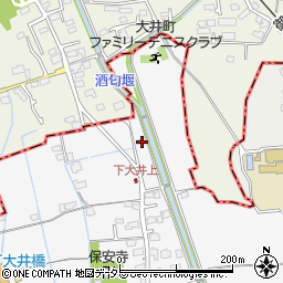 神奈川県小田原市下大井153周辺の地図