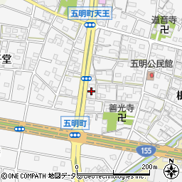 愛知県江南市五明町当光地周辺の地図