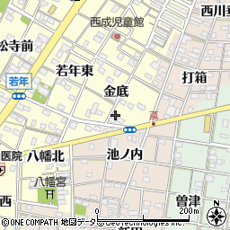 愛知県一宮市大赤見金底28周辺の地図