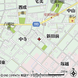 愛知県一宮市西大海道中寺34周辺の地図