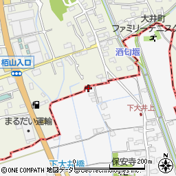 神奈川県小田原市下大井163周辺の地図