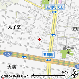 愛知県江南市五明町当光地43周辺の地図
