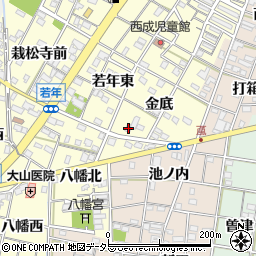 愛知県一宮市大赤見金底21周辺の地図