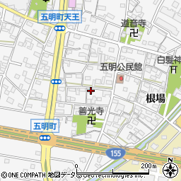 愛知県江南市五明町当光地303周辺の地図