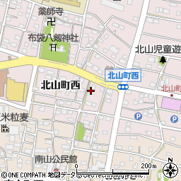 愛知県江南市北山町西357周辺の地図