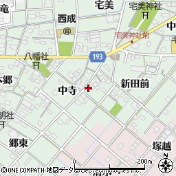 愛知県一宮市西大海道中寺39周辺の地図