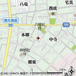 愛知県一宮市西大海道本郷28周辺の地図