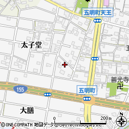 愛知県江南市五明町当光地53周辺の地図