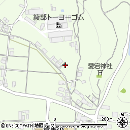 京都府綾部市栗町沢周辺の地図