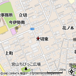 愛知県一宮市今伊勢町本神戸立切東周辺の地図