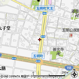 愛知県江南市五明町当光地207周辺の地図