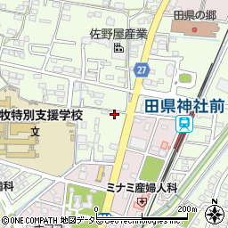 愛知県小牧市久保一色1158周辺の地図