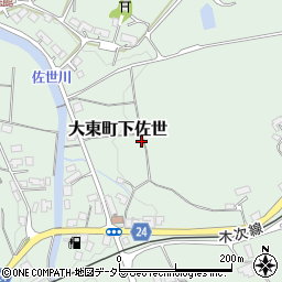 島根県雲南市大東町下佐世907周辺の地図