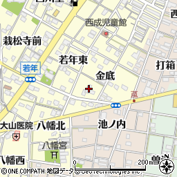 愛知県一宮市大赤見金底22周辺の地図