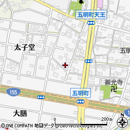 愛知県江南市五明町当光地44周辺の地図