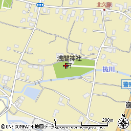 北久原浅間神社周辺の地図