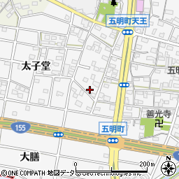 愛知県江南市五明町当光地45周辺の地図