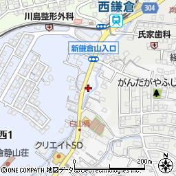 神奈川県鎌倉市津887周辺の地図
