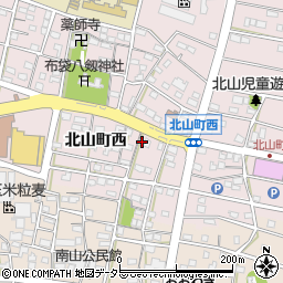 愛知県江南市北山町西352周辺の地図