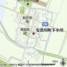 滋賀県高島市安曇川町下小川358-8周辺の地図