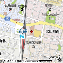 江南市役所　図書館周辺の地図