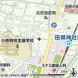 愛知県小牧市久保一色1155周辺の地図