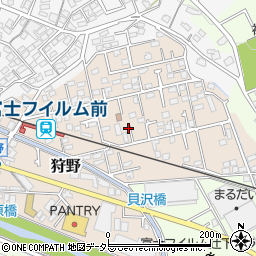 神奈川県南足柄市狩野周辺の地図