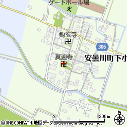 滋賀県高島市安曇川町下小川383周辺の地図
