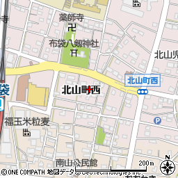 愛知県江南市北山町西322周辺の地図