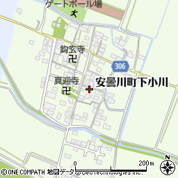 滋賀県高島市安曇川町下小川358周辺の地図