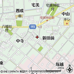 愛知県一宮市西大海道中寺32周辺の地図