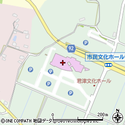 君津市民文化ホール　大ホール周辺の地図
