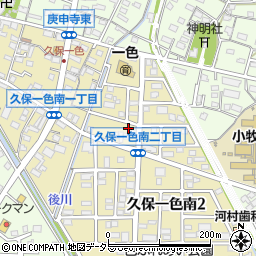 愛知県小牧市久保一色南2丁目67周辺の地図