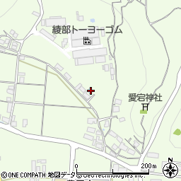 京都府綾部市栗町沢82周辺の地図