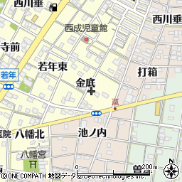 愛知県一宮市大赤見金底32周辺の地図