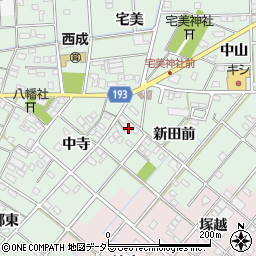 愛知県一宮市西大海道中寺31周辺の地図