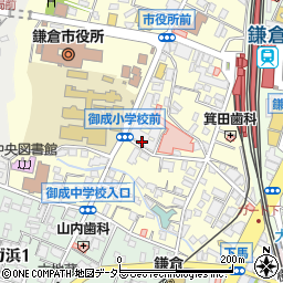 鎌倉御成町マスターズハウス周辺の地図