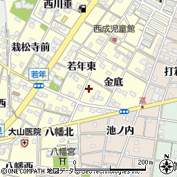 愛知県一宮市大赤見金底18周辺の地図