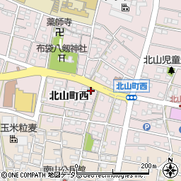 愛知県江南市北山町西348周辺の地図