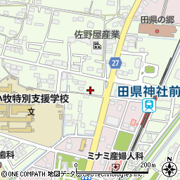 愛知県小牧市久保一色1180周辺の地図