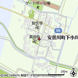 滋賀県高島市安曇川町下小川385周辺の地図