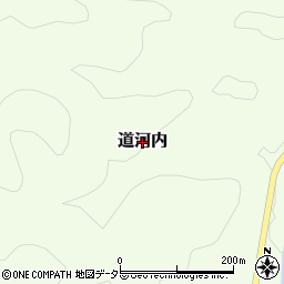 鳥取県南部町（西伯郡）道河内周辺の地図