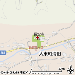 長安寺周辺の地図