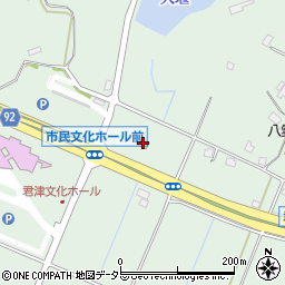 セブンイレブン君津三直店周辺の地図
