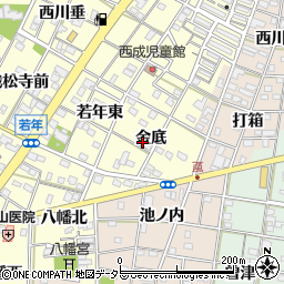 愛知県一宮市大赤見金底14周辺の地図