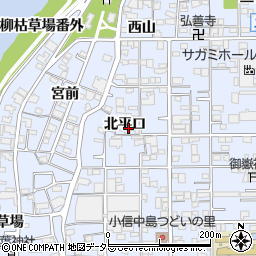 愛知県一宮市小信中島北平口周辺の地図