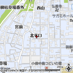 愛知県一宮市小信中島（北平口）周辺の地図