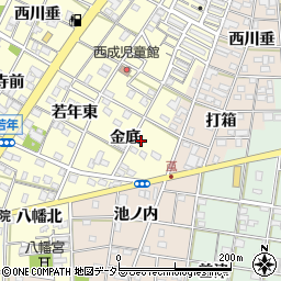 愛知県一宮市大赤見金底33周辺の地図