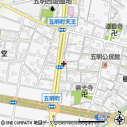 愛知県江南市五明町当光地184周辺の地図