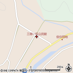 三部一区公民館周辺の地図